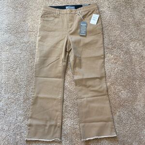 NWT 'Ab'Solution Frayed High Waist Ankle Flare Jeans Size 10